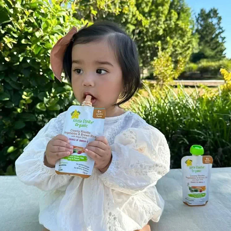 Organic Creamy Risotto, Vegetables & Brown Rice with DHA – 6+ Months, 120g