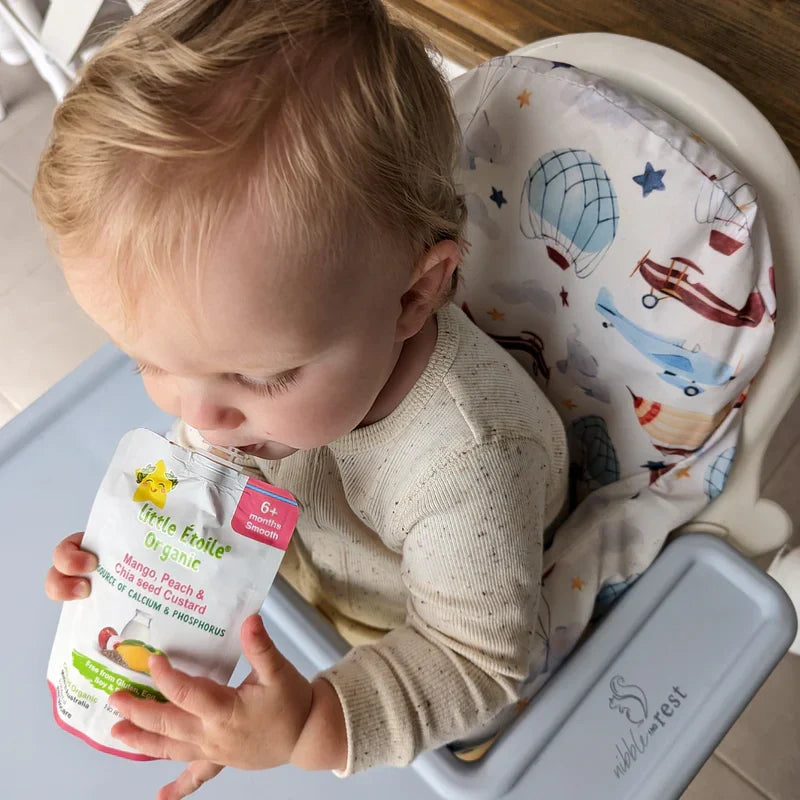 Organic Mango, Peach & Chia seed Custard – 6+ Months, 120g