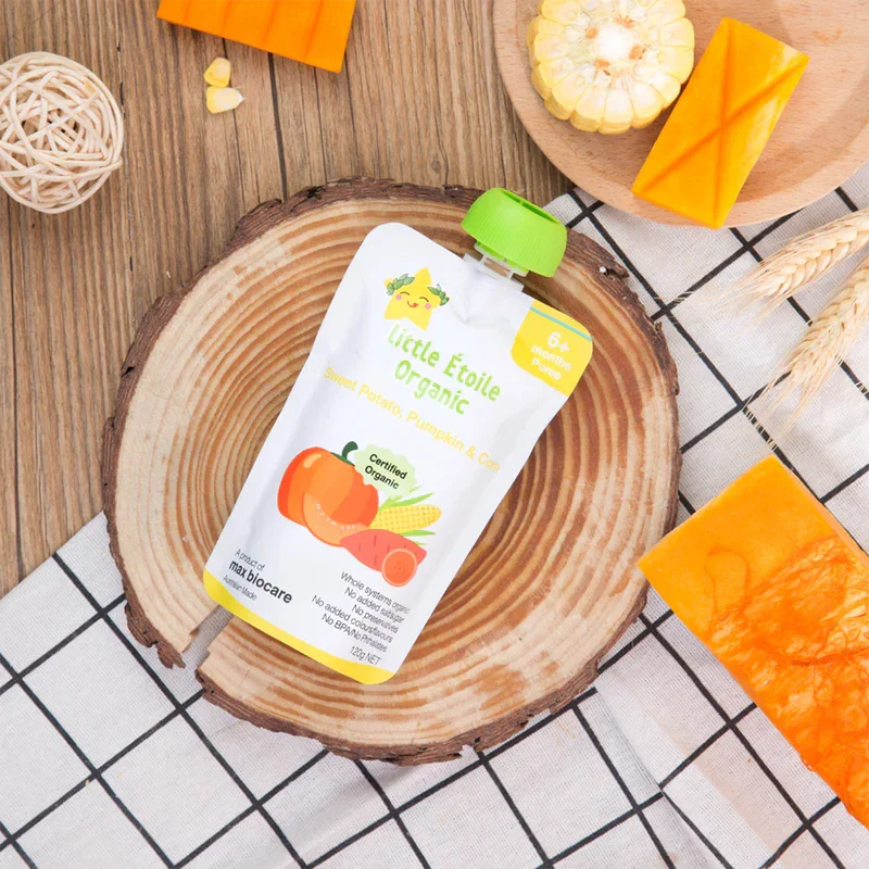 Organic Sweet Potato, Pumpkin & Corn – 6+ Months, 120g