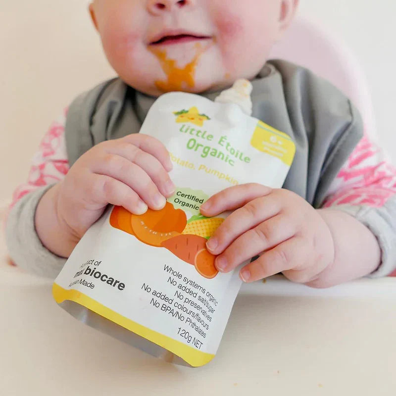 Organic Sweet Potato, Pumpkin & Corn – 6+ Months, 120g