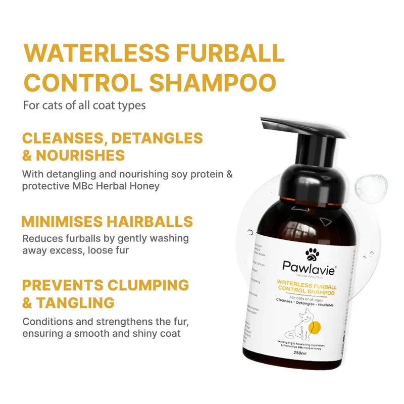 Waterless Furball Control Shampoo - For cats