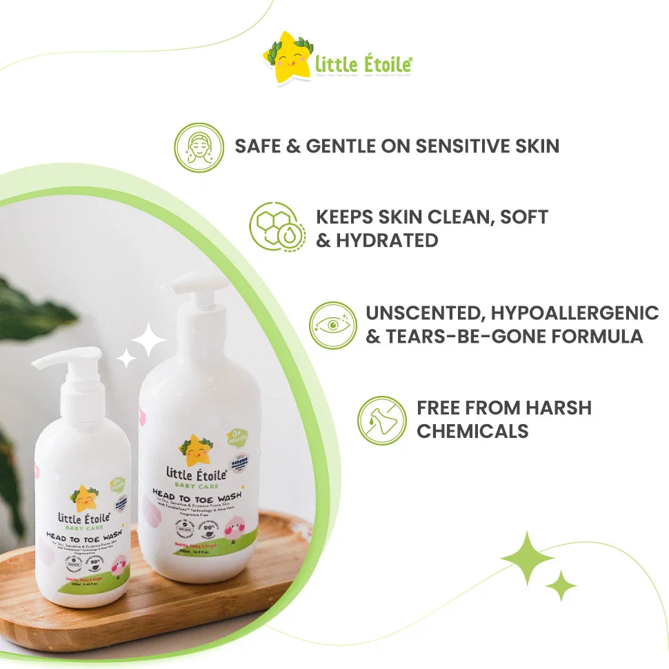 Head to Toe Wash for Dry, Sensitive & Eczema-prone Skin (0+ Months)