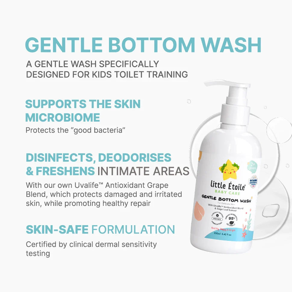 Gentle Bottom Wash for Delicate Skin (2+ Years)